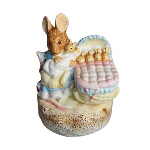 Vintage1990 SCHMID Beatrix Potter HUNCA MUNCA Music Box New In Original Box
